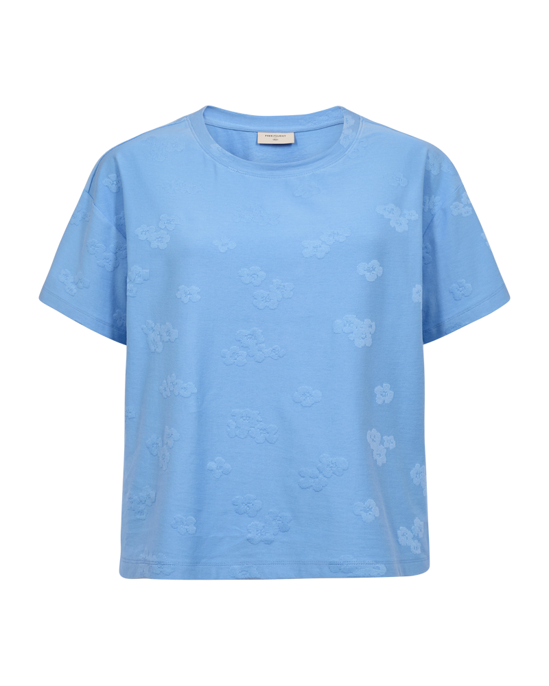 Freequent Ziprea T-shirt Vista Blå