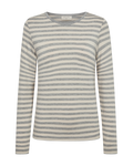 Freequent Liana T-shirt Medium Grå Melange w Moonbeam Beige