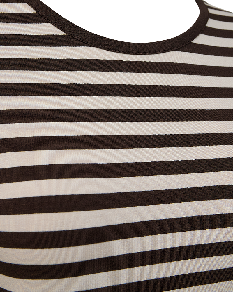 Freequent Liana T Shirt Moonbeam Mole Brun