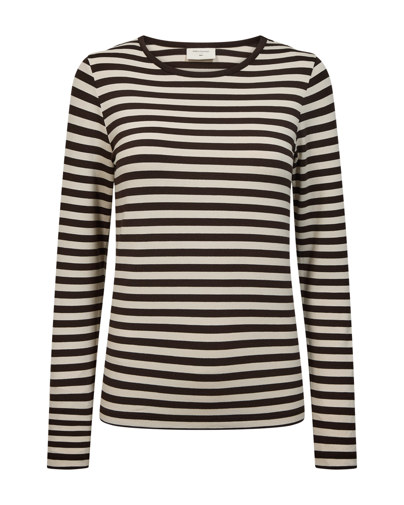 Freequent Liana T Shirt Moonbeam Mole Brun