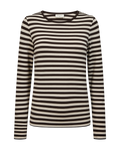 Freequent Liana T Shirt Moonbeam Mole Brun