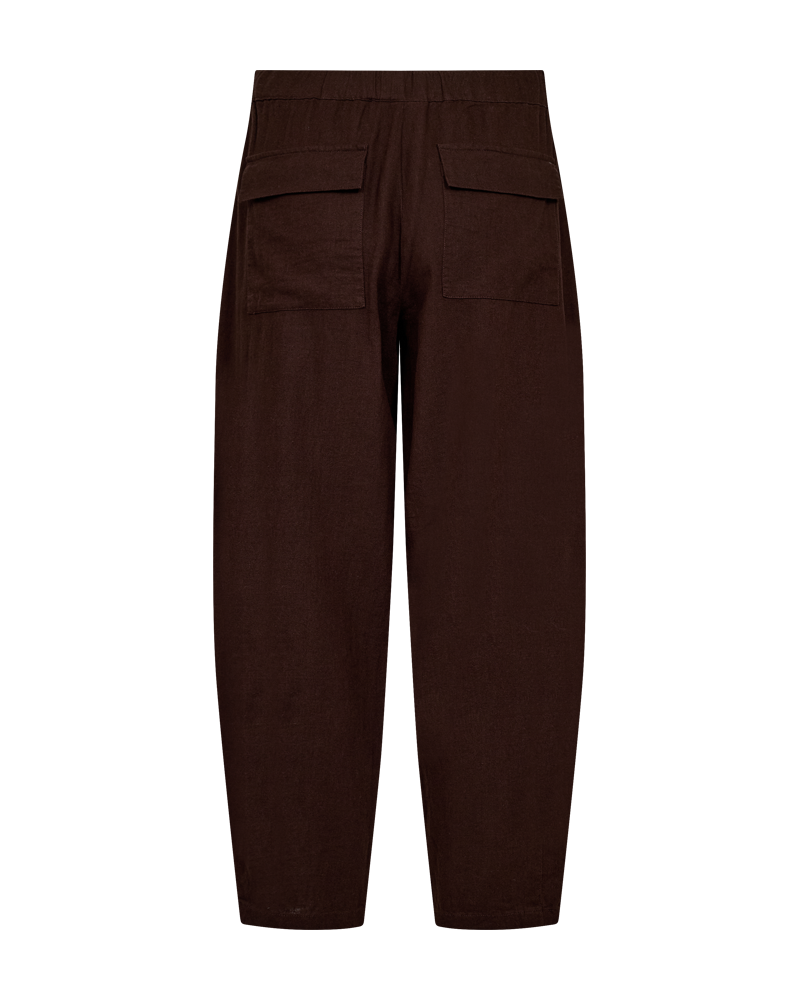 Freequent Lava Buks Leg Pleat Coffee Bean Brun