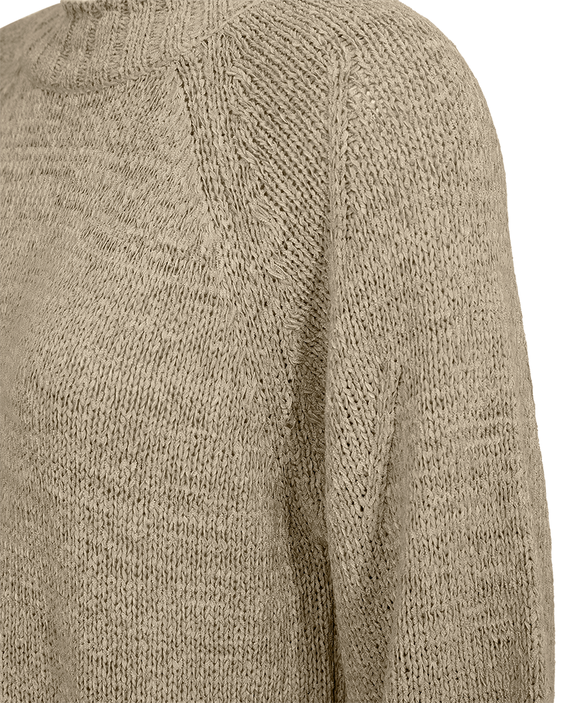Freequent Tapper Pullover Silver Mink Brun