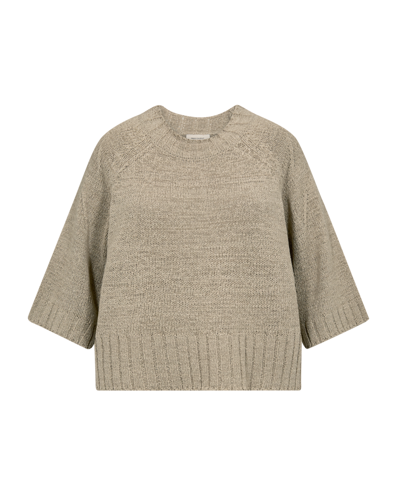 Freequent Tapper Pullover Silver Mink Brun