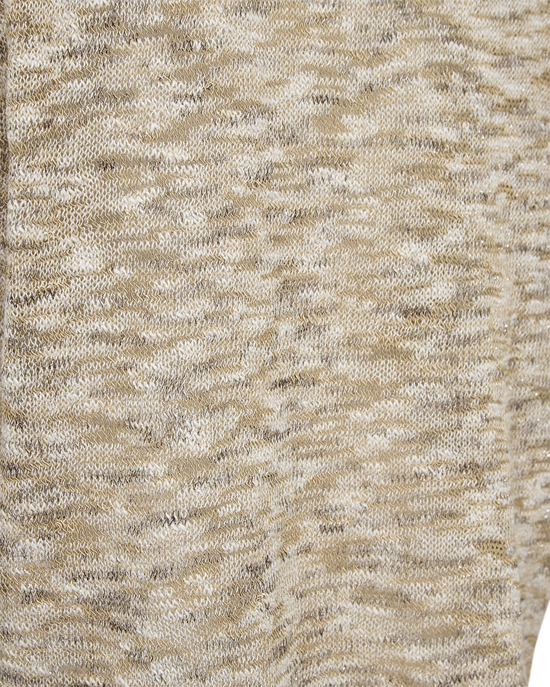 Freequent Valter Top Silver Mink Brun w Brilliant Hvid