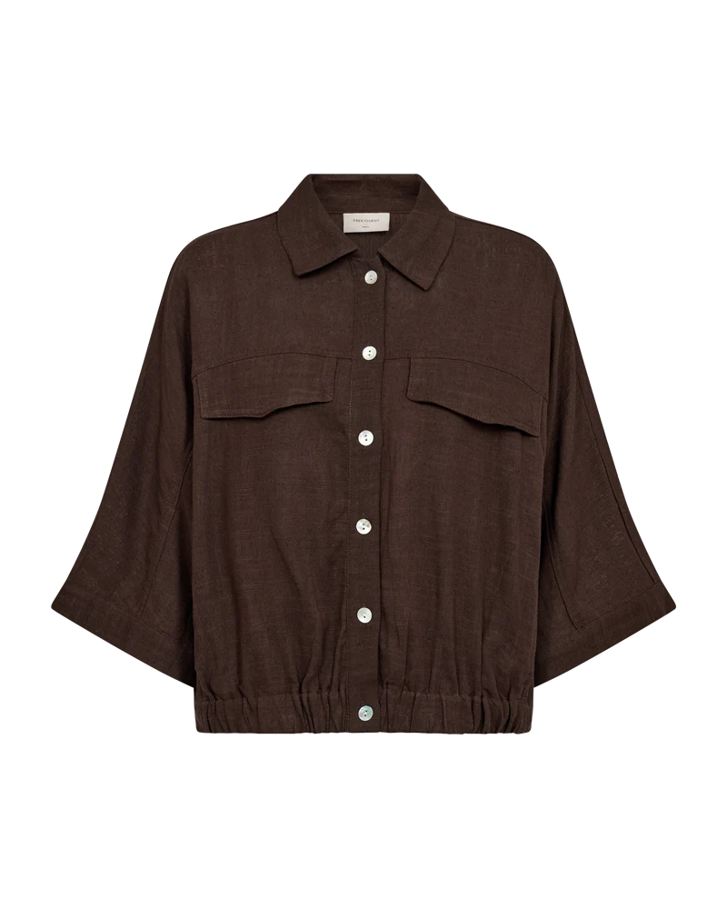 Freequent Larin Jakke Coffee Brun