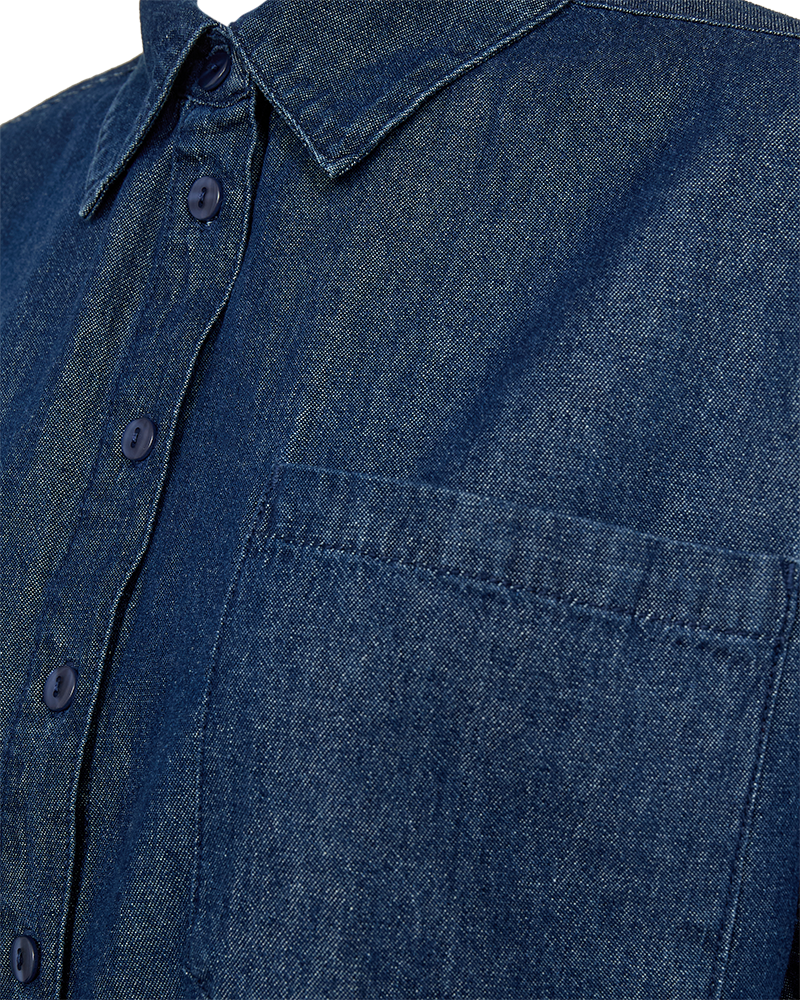 Freequent Esronda Skjorte Denim Mørk Blå