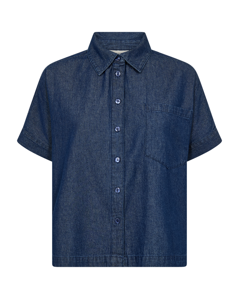 Freequent Esronda Skjorte Denim Mørk Blå