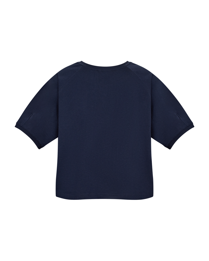 Freequent Comte T-shirt Navy Blå