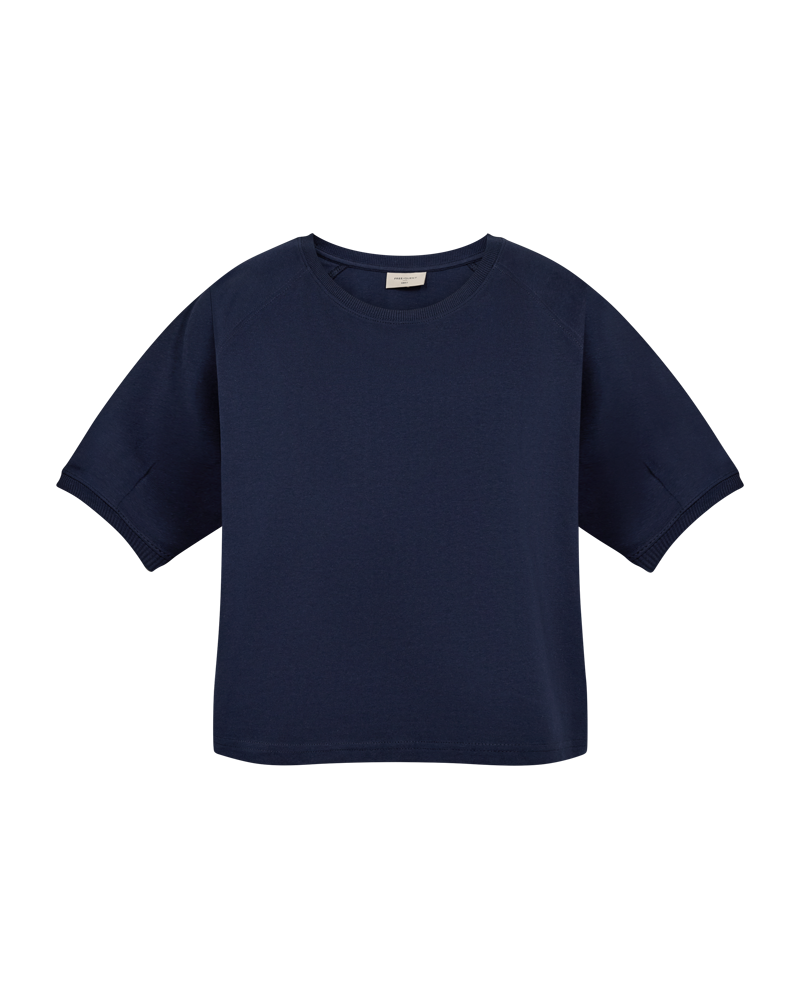 Freequent Comte T-shirt Navy Blå