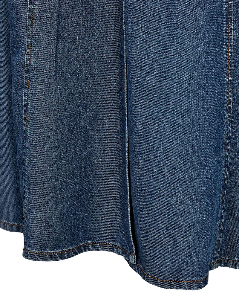 Freequent Milo Nederdel Denim Medium Blå