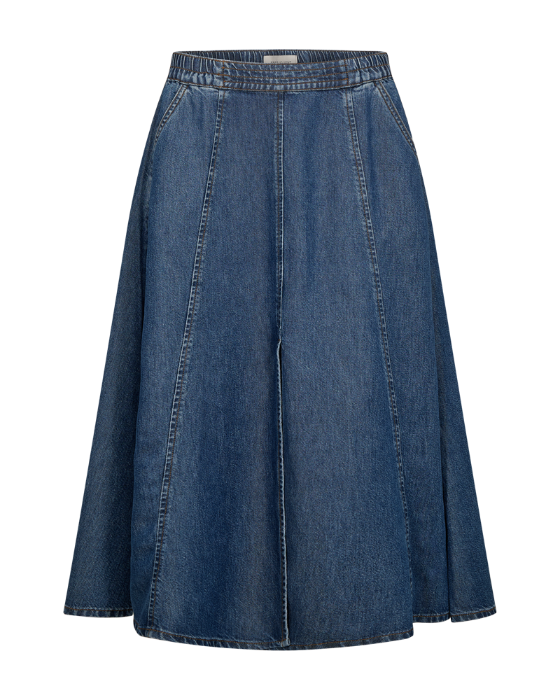 Freequent Milo Nederdel Denim Medium Blå