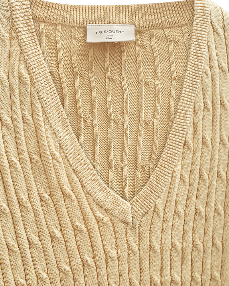 Freequent Dodo Pullover Boulder Gylden Sand