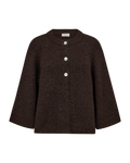 Freequent Grslulu Cardigan Mole Brun Melange