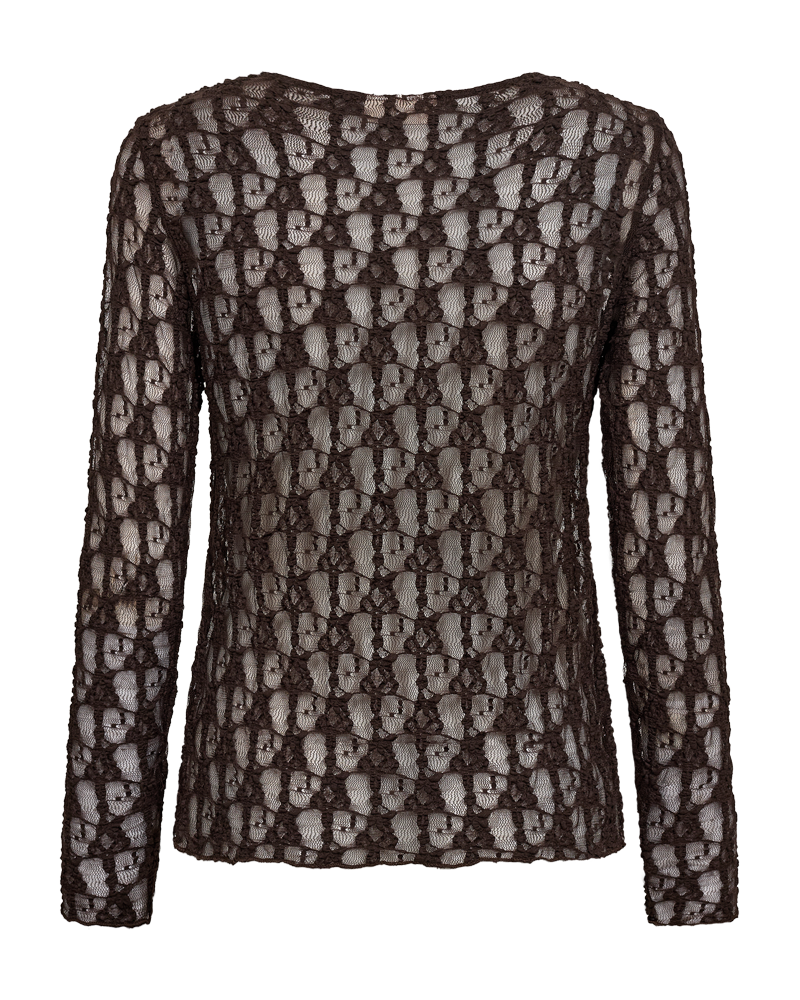 Freequent Reddy T Shirt Lace Mole Brun