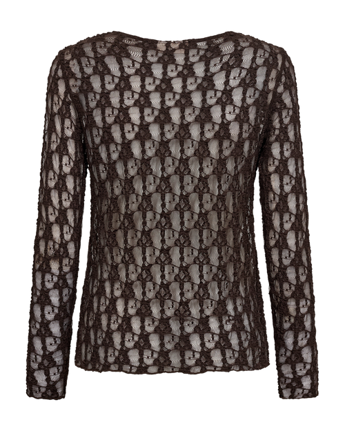 Freequent Reddy T Shirt Lace Mole Brun