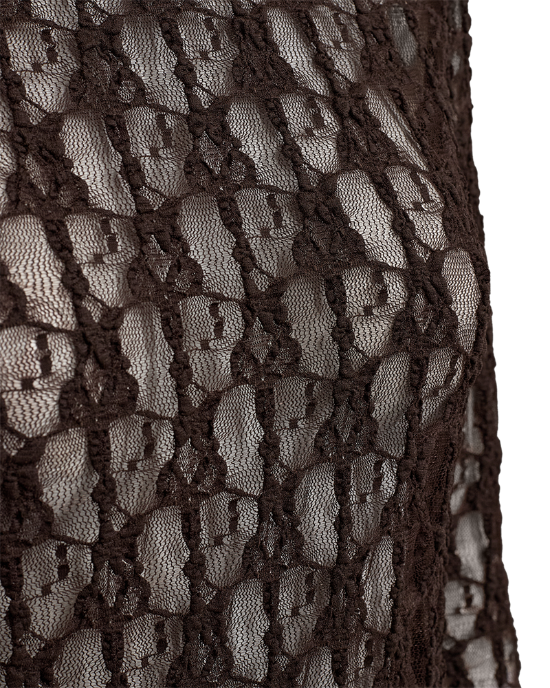 Freequent Reddy T Shirt Lace Mole Brun