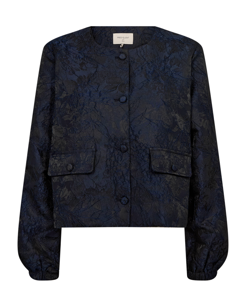 Freequent Vilo Jakke Sort w Navy Blå