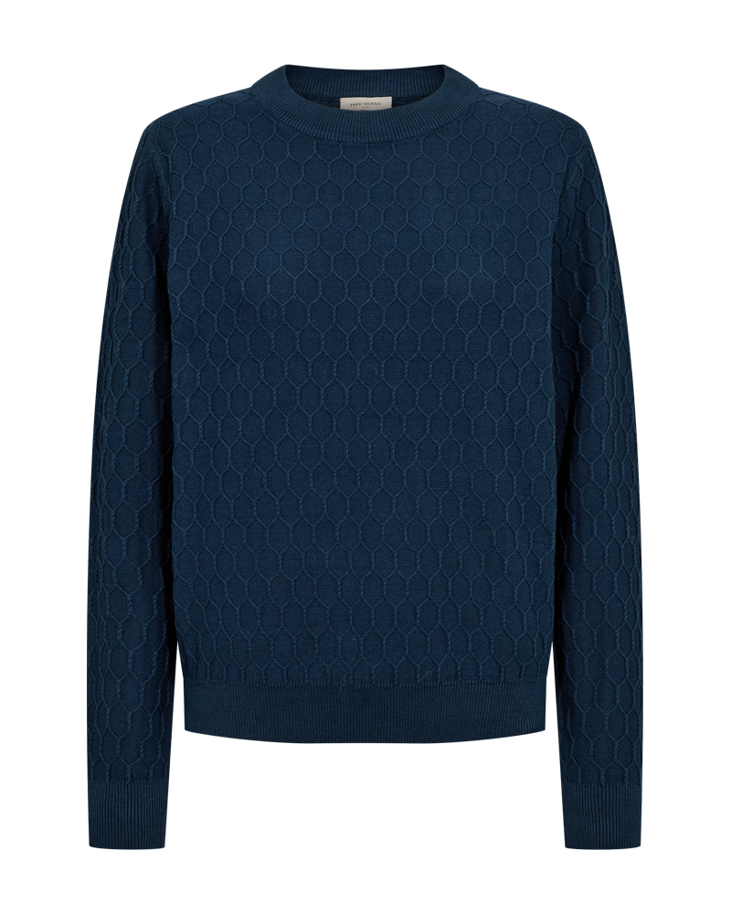 Freequent Dodo Pullover Moonlit Ocean Blå