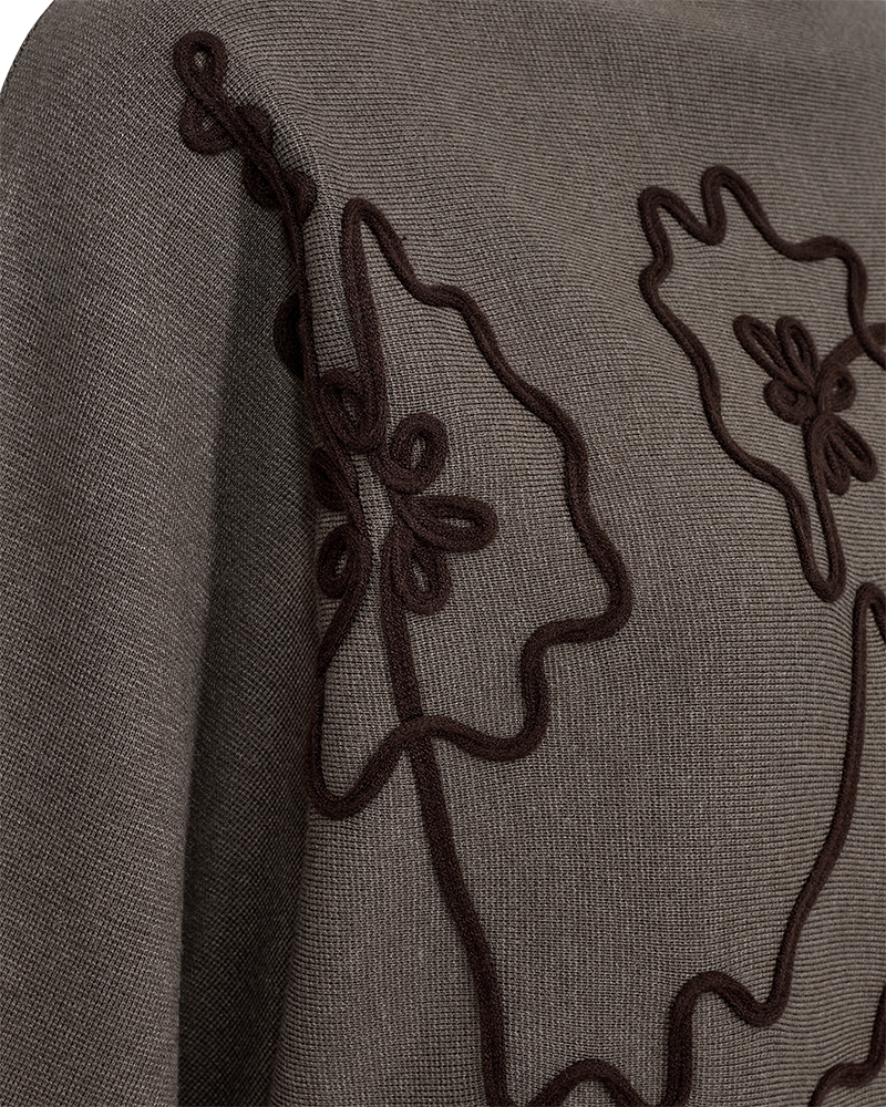 Freequent Ani Pullover Morel Melange w Mole Brun