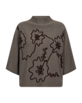 Freequent Ani Pullover Morel Melange w Mole Brun