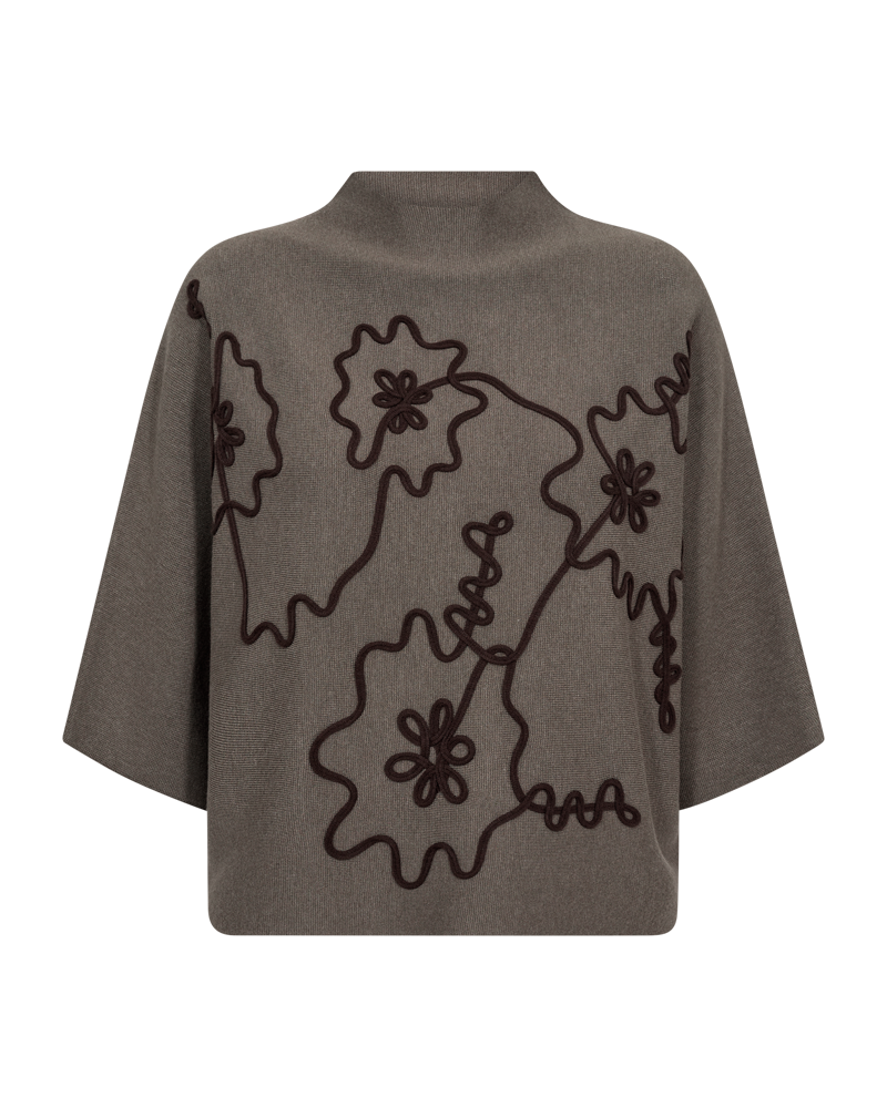 Freequent Ani Pullover Morel Melange w Mole Brun