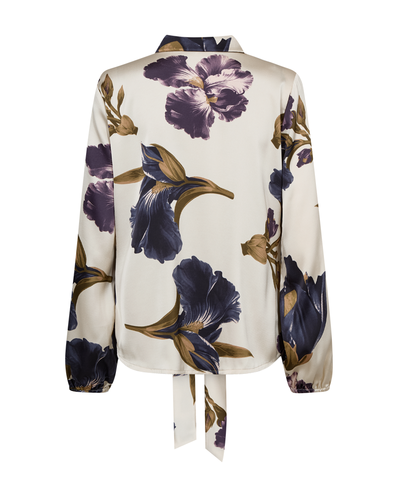 Freequent Zila Bluse Moonbeam w Nightshade Blå