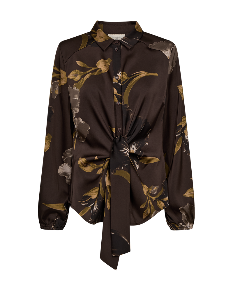 Freequent Zila Bluse Mole w Desert Taupe Brun
