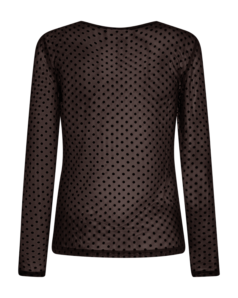 Freequent Mesa Bluse Prikker Mole Brun