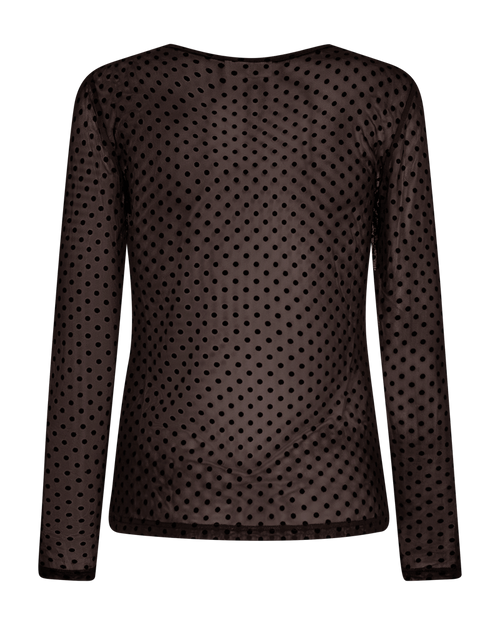 Freequent Mesa Bluse Prikker Mole Brun