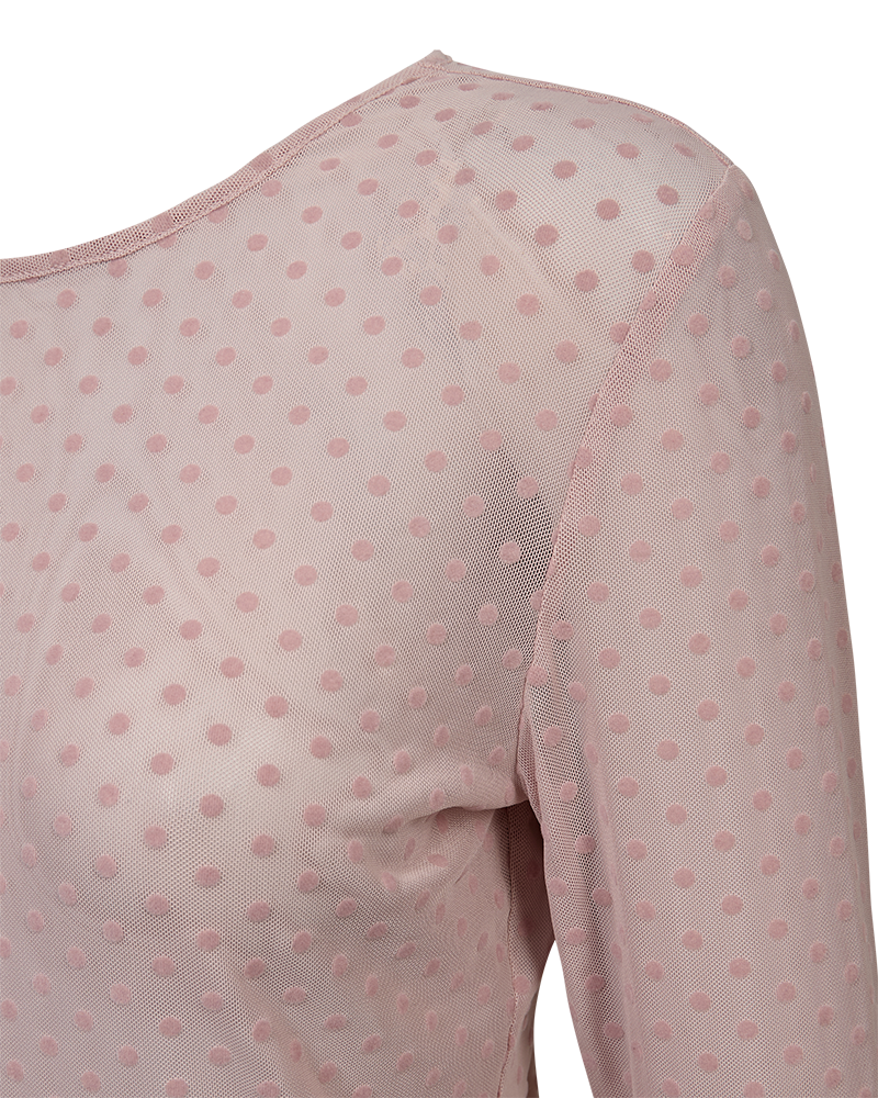 Freequent Mesa Bluse Prikker Pale Mauve Lyserød