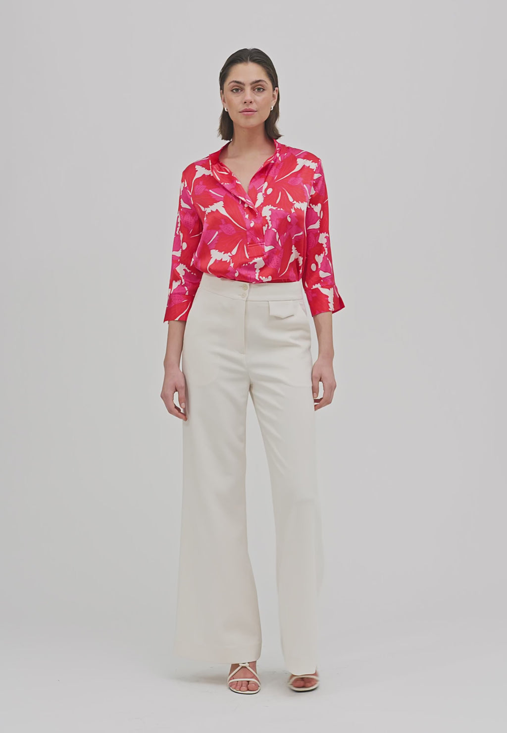 Dea Kudibal Danitta Bluse w Stand Hazel Berry Rød