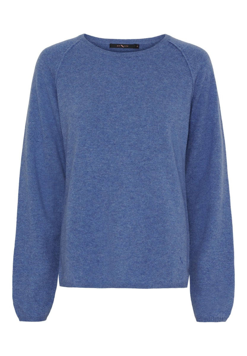 BTF CPH Cashmere Pullover Royal Blå Melange
