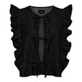 Liberte Asta Vest Frill Denim Sort