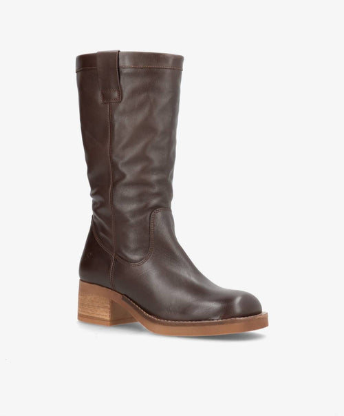ShoeDesign MONTI Høj Støvle Læder Ebony Mørkebrun