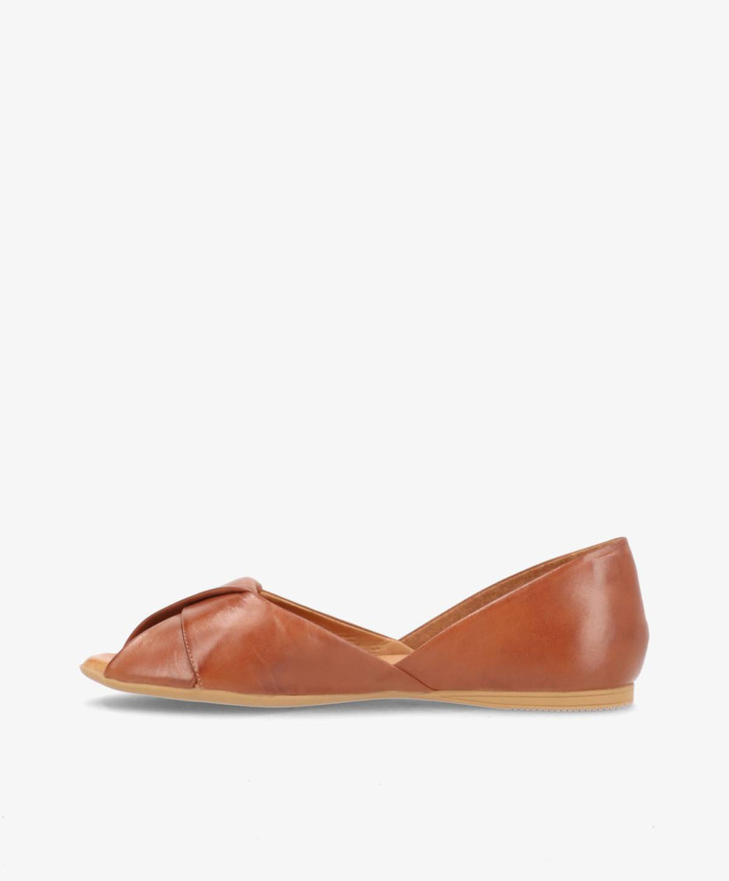 ShoeDesign VIVA Ballerina Læder Brandy Mellembrun