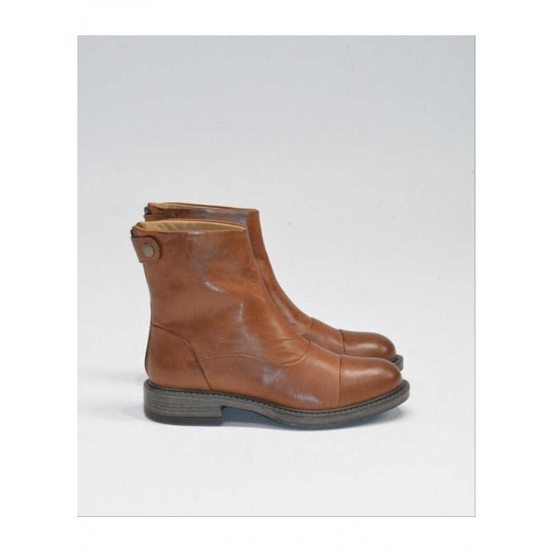 ShoeDesign DAHLIA Skind Støvle Brandy Brun