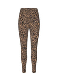 Soyaconcept Pablo5 Leggings Camel Brun Mønster