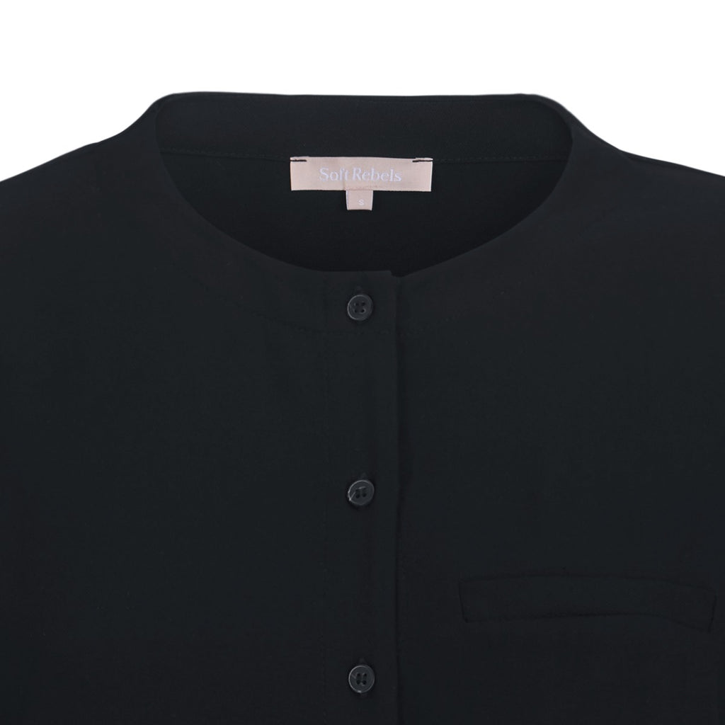 Soft Rebels Karla O Neck Skjorte Sort