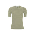 Soft Rebels Fenja Stribet Top Martini Olive Grøn