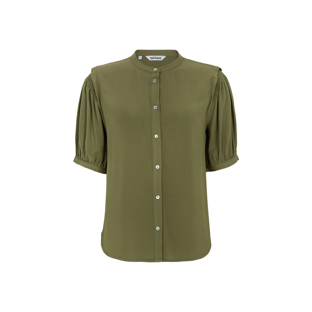 Soft Rebels Pansy Skjorte Martini Olive Grøn