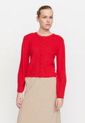 Soft Rebels Mushi Strik Cardigan Racing Rød
