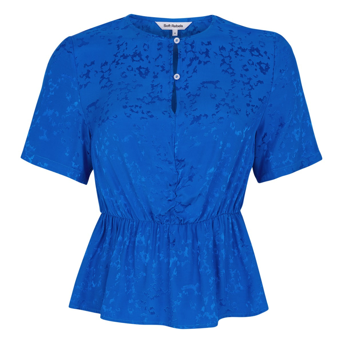 Soft Rebels Sage SS Bluse Victorian Blå