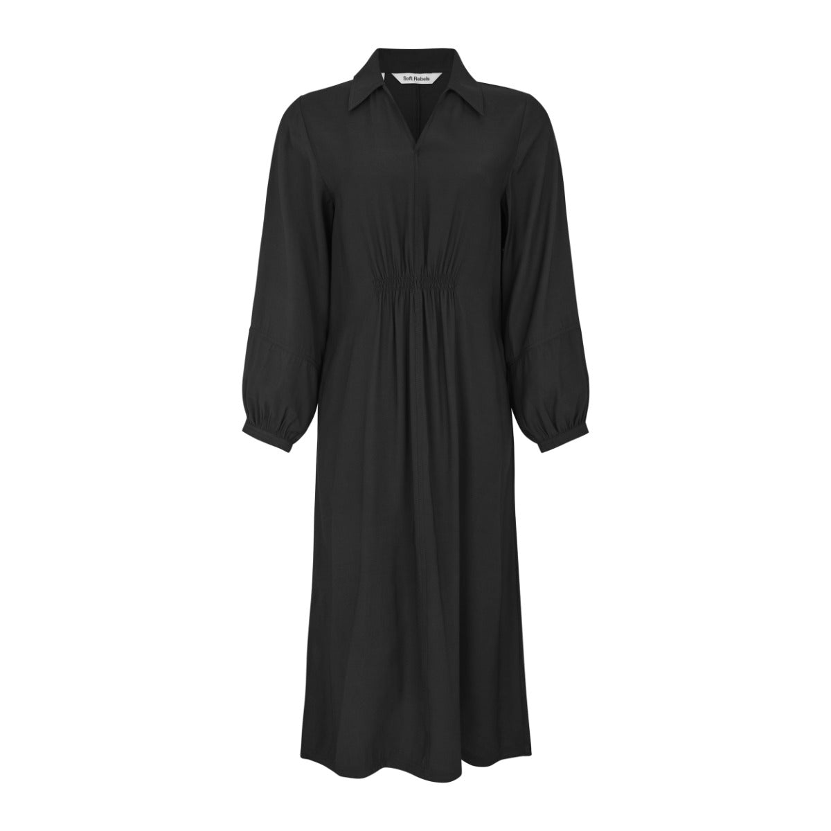 Soft Rebels Lynne Midi Kjole Sort