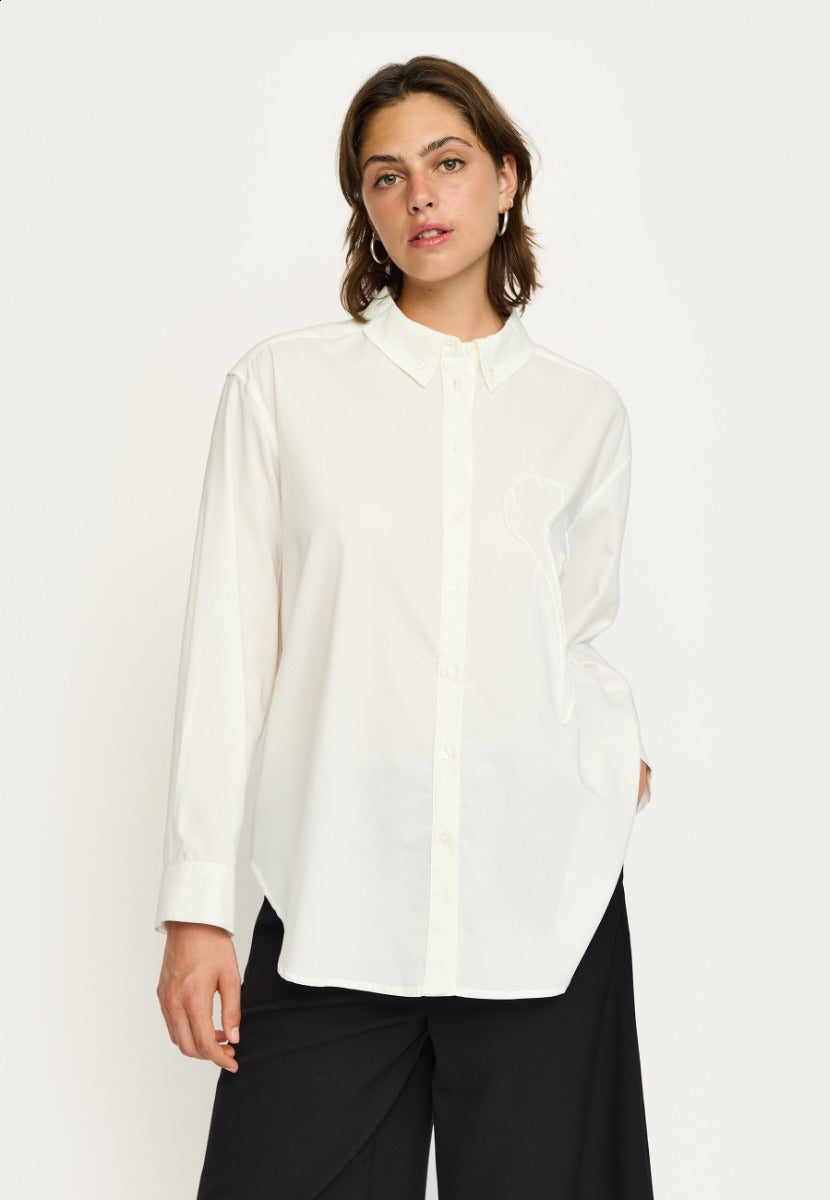 Soft Rebels Tiffany Skjorte Snow Hvid
