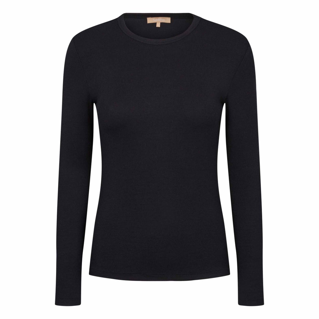 Soft Rebels Fenja O Neck Top Sort