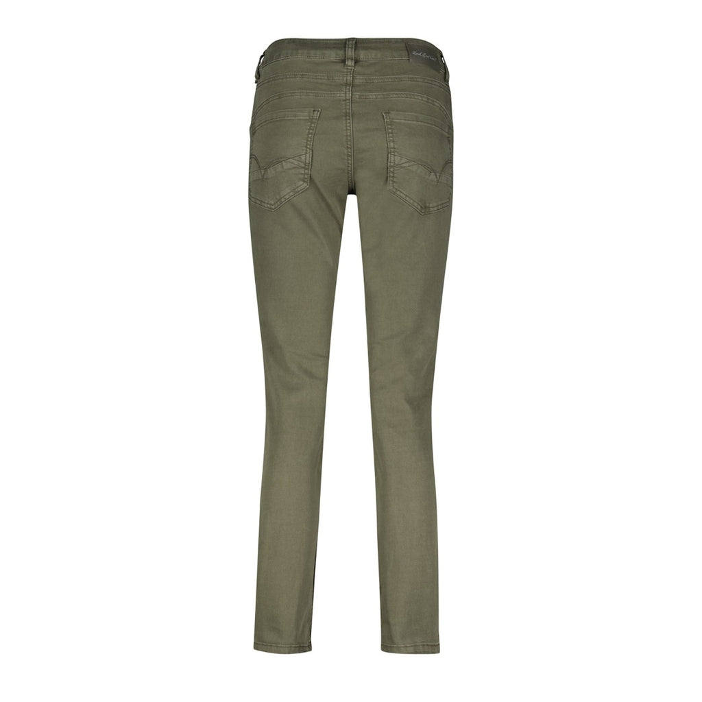 Red Button Sissy Jeans Embrodidery Mørke Grøn