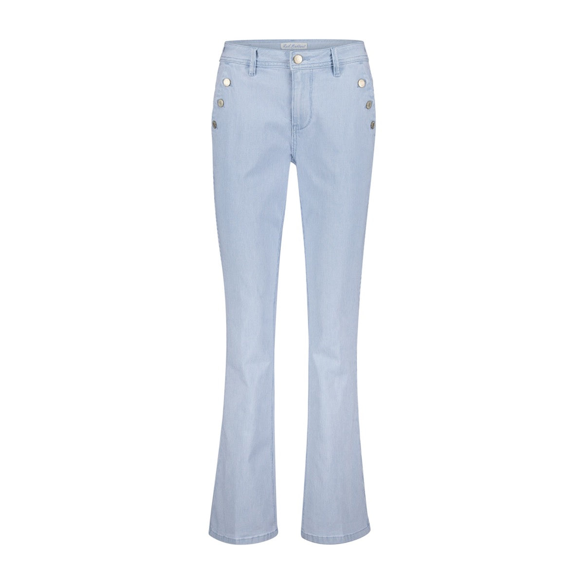 Red Button Bibette Denim Buks Stripe Bleach Blå