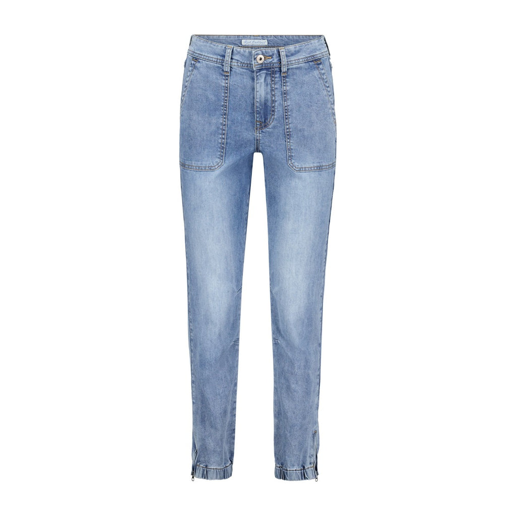 Red Button Joy Denim Jeans Light Stone