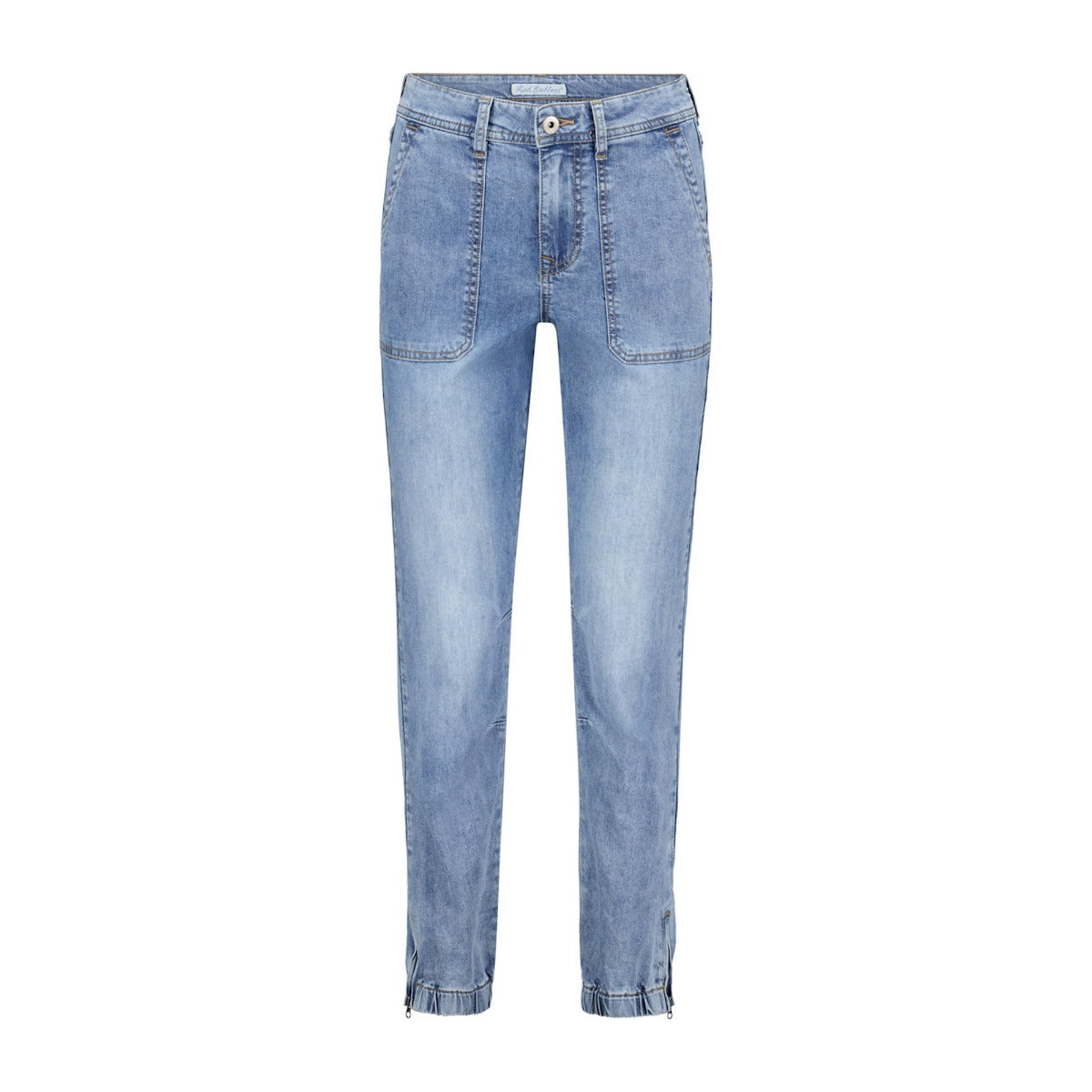 Red Button Joy Denim Jeans Light Stone